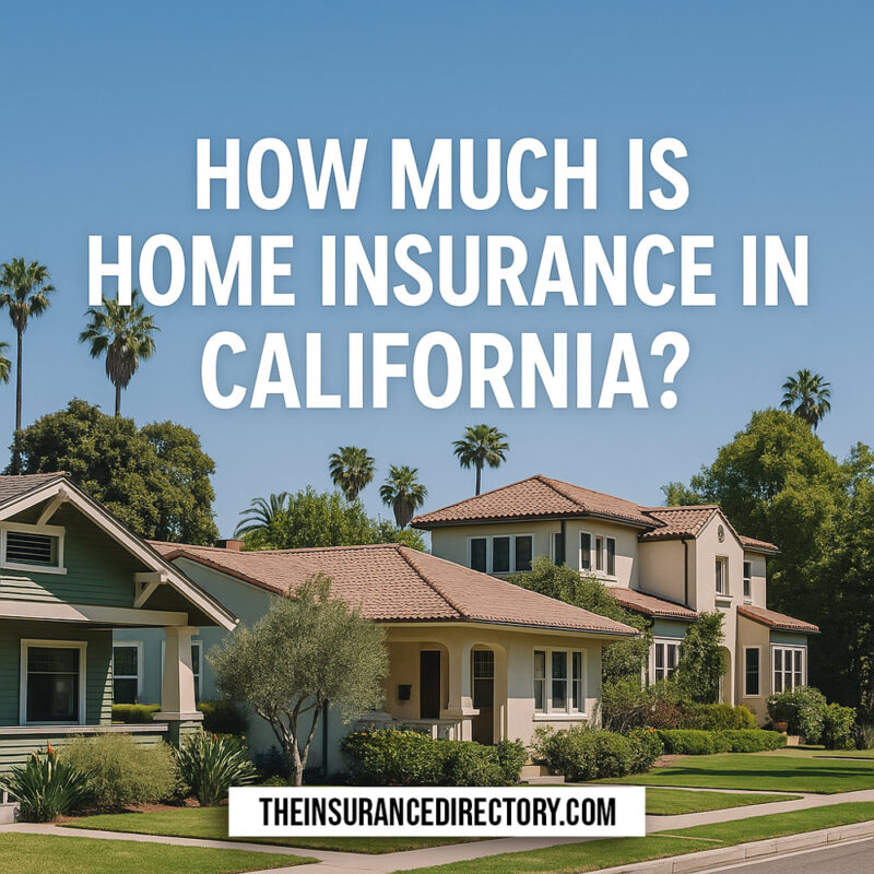 how much is home insurance in california